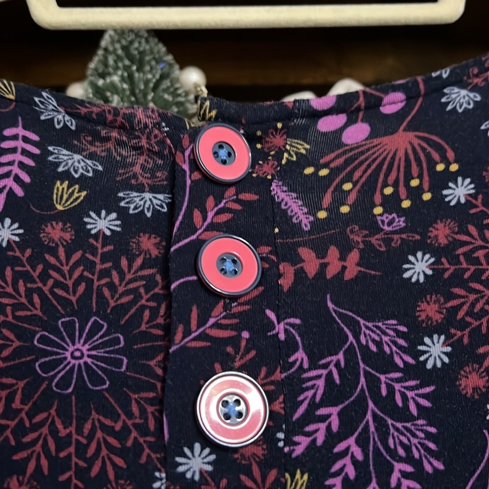MATILDA JANE Navy Blue/Pink/Blue New Resolution Swing Style Dress, Size XL, GUC. - Picture 8 of 10